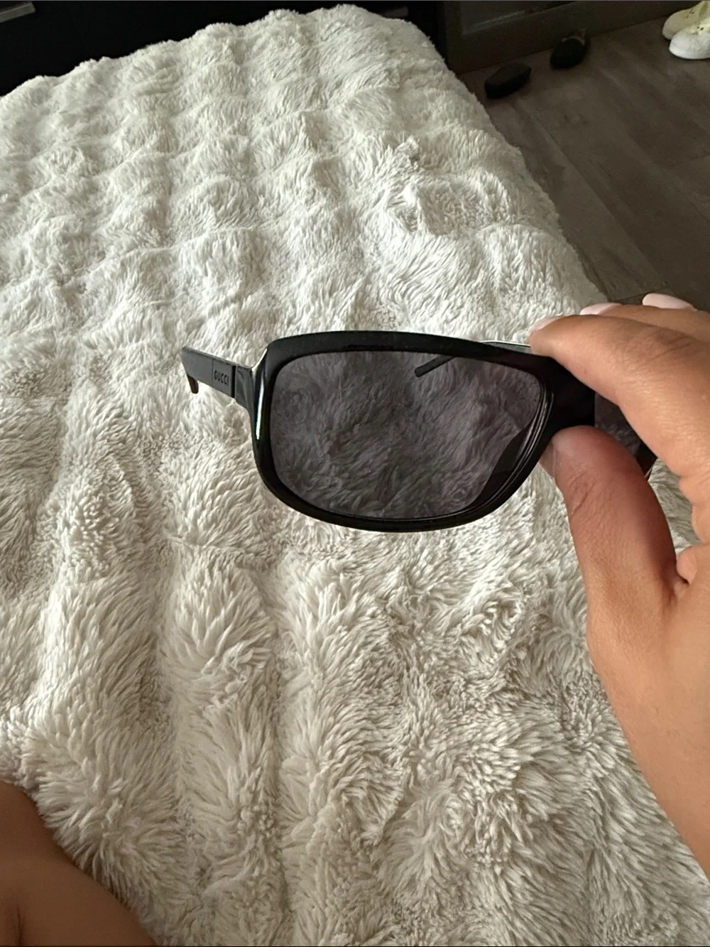 Gucci Black Men’s Sunglasses with Dark Lenses